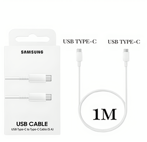 USB Cable Type C to Type C Fast Charging & Data Sync Cord Compatible with Apple and Android Devices (white)