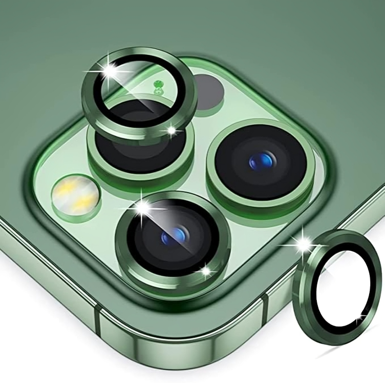 Camera Lens Protector For IPhone 11\12\12mini\11pro\11pro Max\ Tempered Glass Aluminum Alloy - Green