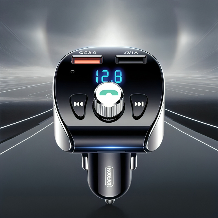 Joyroom Car Charger QC3 with MP3 Player Bluetooth and FM Transmitter 18W JR-CL02 - Black