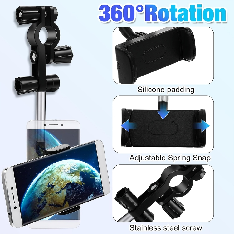 Car Phone Holder and using on chair back children   360 Degrees Rotating on Car Vent   Car Rear View Mirror Dashboard Phone Holder GPS Holder  (Black)