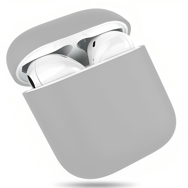 Protective Soft Silicone Charging Case Cover For Apple AirPods Grey