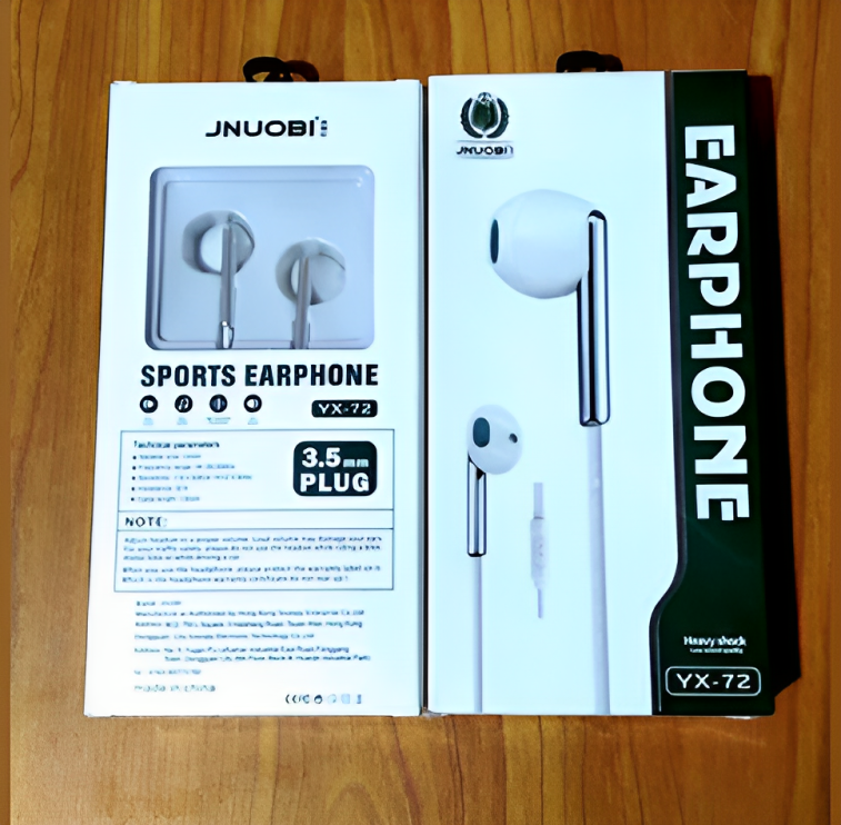 JNUOBI Noise Isolating Wired Earphone with Microphone, Wired in-Ear Headphones HiFi Stereo, Powerful Bass and Crystal Clear Audio (YX-72)