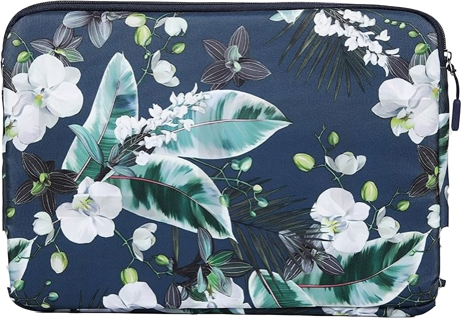 Laptop Sleeve 15.6" Waterproof Case  With Printed Design And Small Hand Strap For Laptop Protection   - Multi Color