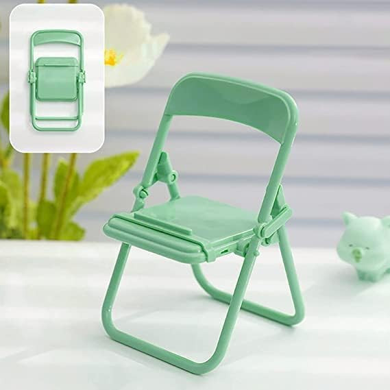 New Mobile Holder Tablet Cute Mini Folding Chair Stand For Smartphone Xiaomi Samsung iPhone 12 iPad 8 5G Phone Holder Stand